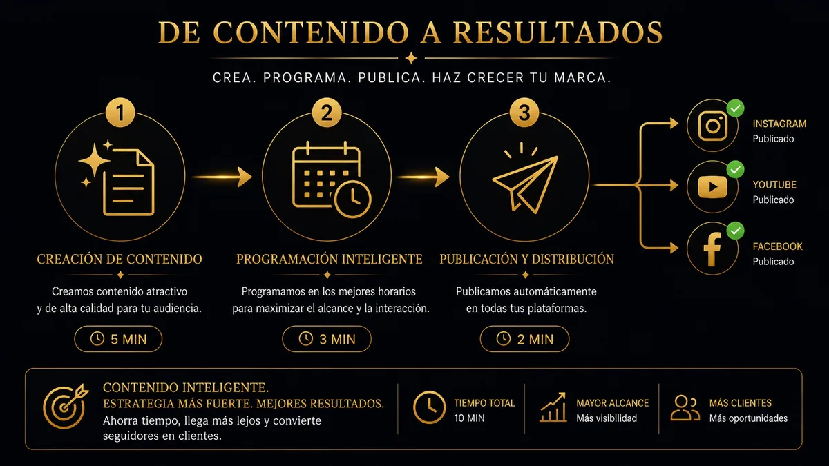 De contenido a resultados: el recorrido desde la creación hasta la publicación automática