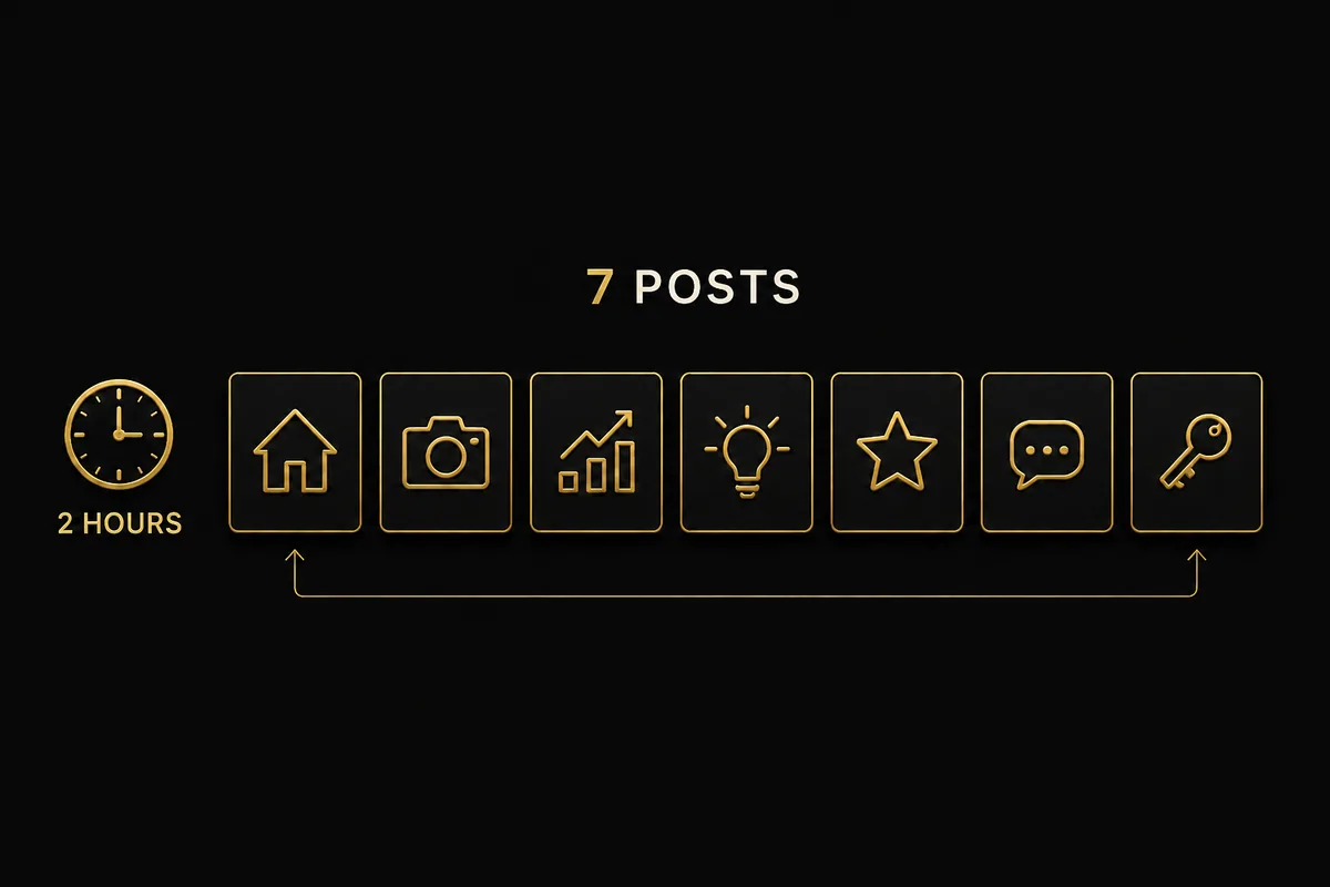 Instagram content plan real estate