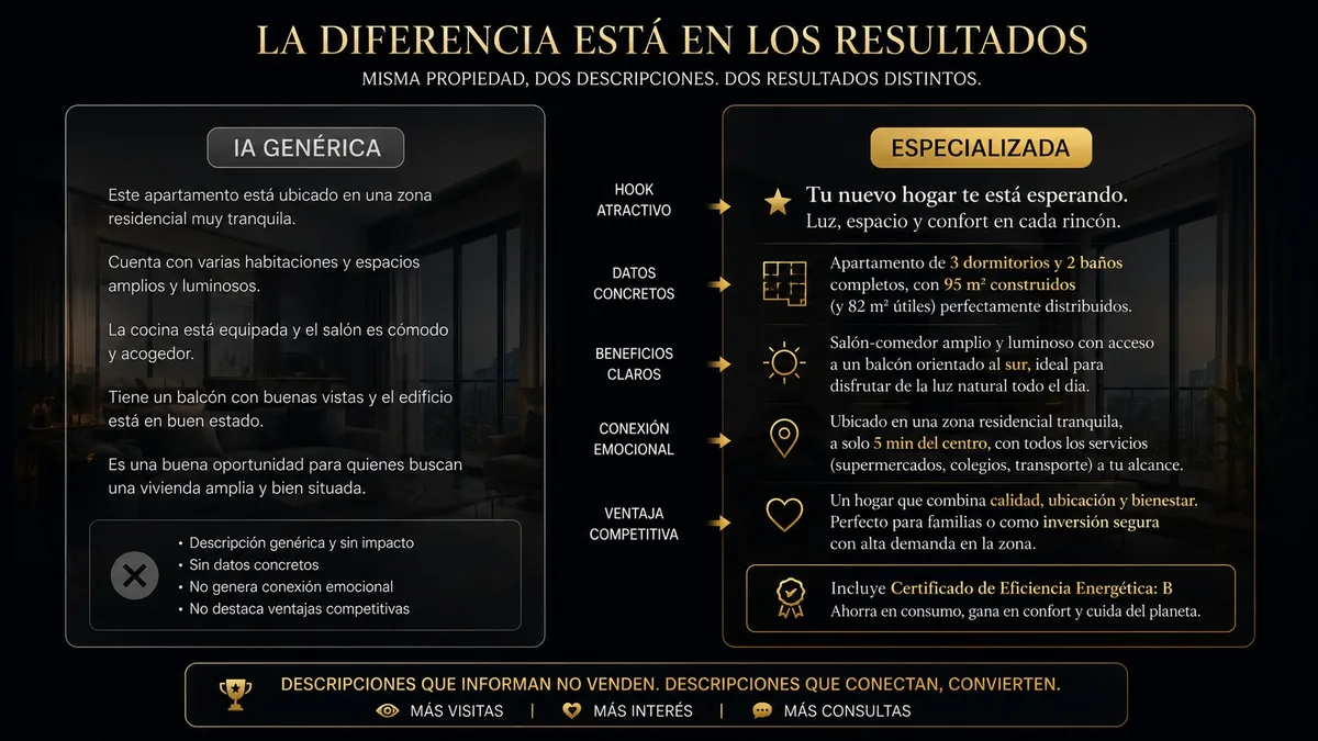 Herramientas IA para descripciones de pisos